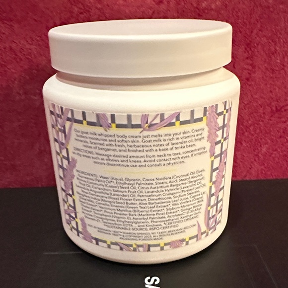 Beekman 1802 Lavender Goat Milk Whipped Body Cream - White new, gift, sealed - Picture 4 of 4